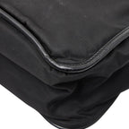 Prada Crossbody Shoulder Bag Black Nylon Saffiano Leather