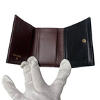 Chanel CC Logo Caviar Leather Trifold Wallet