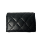 Chanel CC Logo Caviar Leather Trifold Wallet