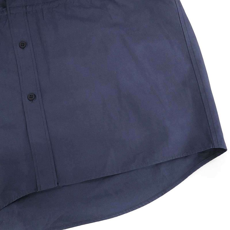 Balenciaga Mini Shirt Dress Overshirt Navy 34