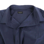 Balenciaga Mini Shirt Dress Overshirt Navy 34