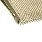 Loewe Oblong Pouch Logo Jacquard Beige