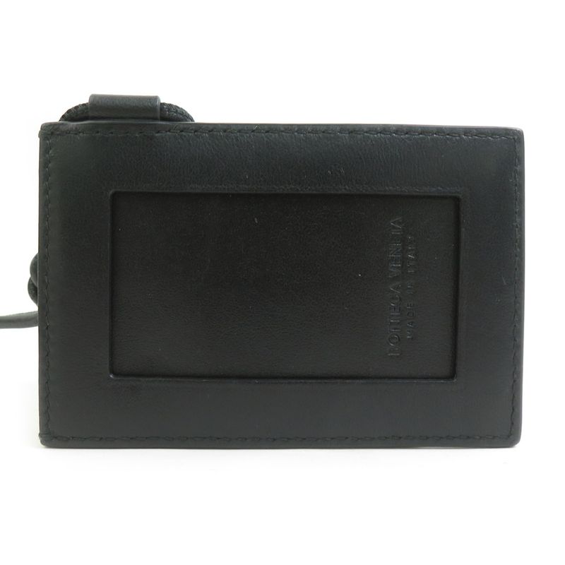Bottega Veneta Card Case Leather Black