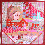 Bvlgari Scarf Silk Red