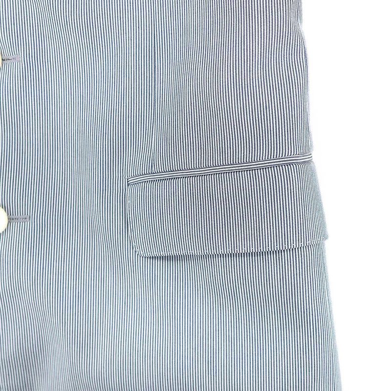 Celine Jude Striped Tailored Jacket Blue 34