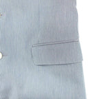 Celine Jude Striped Tailored Jacket Blue 34