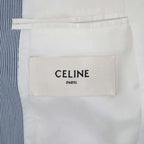 Celine Jude Striped Tailored Jacket Blue 34