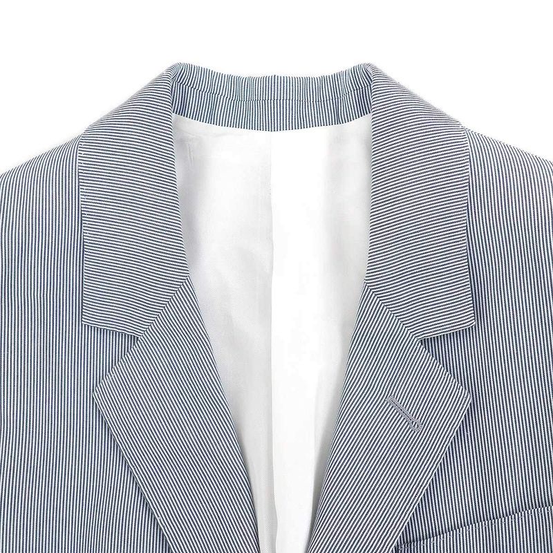 Celine Jude Striped Tailored Jacket Blue 34