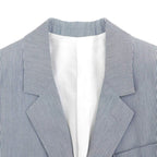 Celine Jude Striped Tailored Jacket Blue 34