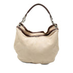 Loewe Shoulder Bag Beige Brown Mouton Leather
