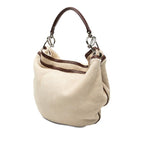 Loewe Shoulder Bag Beige Brown Mouton Leather