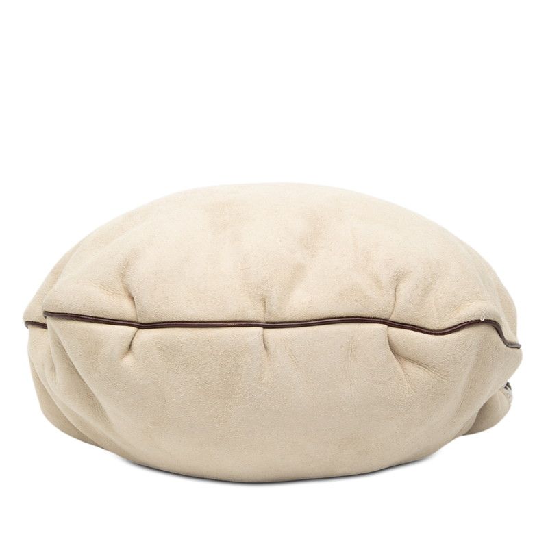 Loewe Shoulder Bag Beige Brown Mouton Leather