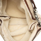 Loewe Shoulder Bag Beige Brown Mouton Leather