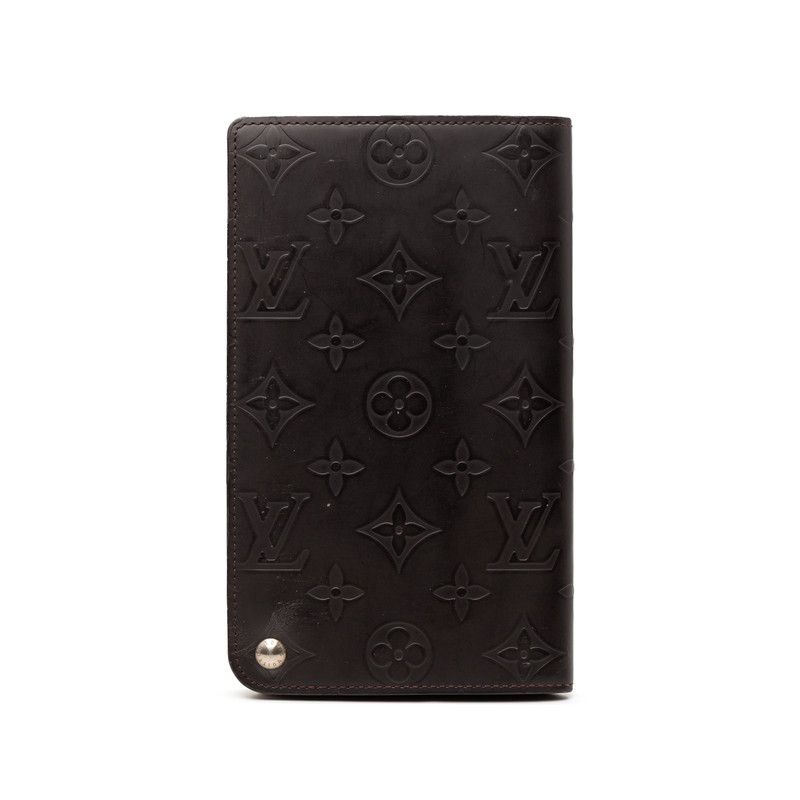 Louis Vuitton Monogram Glace Hoist Brown Leather Coin Purse