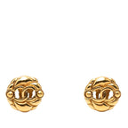 Chanel CC Logo Vintage Gold Plated Ring