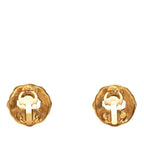 Chanel CC Logo Vintage Gold Plated Ring
