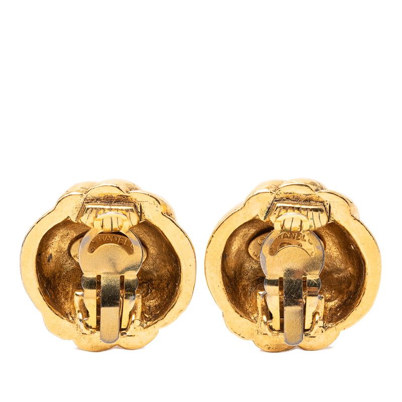 Chanel Vintage CC Logo Gold Plated Ring