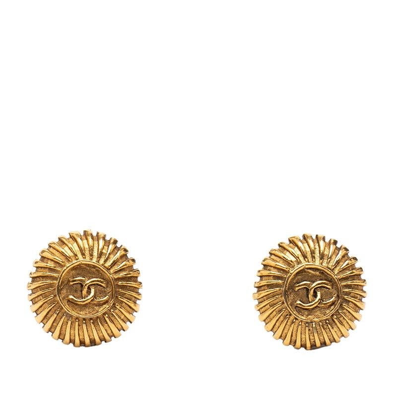 Chanel CC Logo Gold Plated Ring