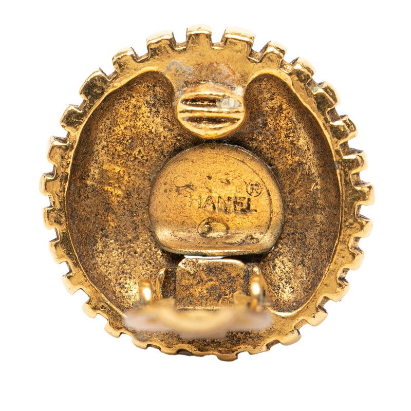 Chanel CC Logo Gold Plated Ring