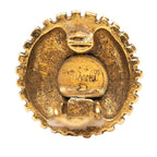 Chanel CC Logo Gold Plated Ring