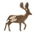 Chanel CC Logo Reindeer Gold Plated Faux Pearl Shoulder Bag