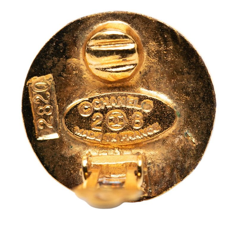 Chanel Vintage CC Logo Gold Plated Ring