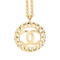 Chanel CC Logo Heart Motif Gold Plated