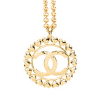Chanel CC Logo Heart Motif Gold Plated