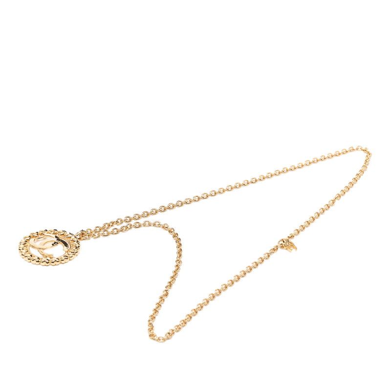 Chanel CC Logo Heart Motif Gold Plated