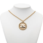 Chanel CC Logo Heart Motif Gold Plated