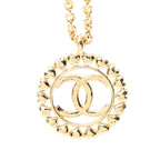 Chanel CC Logo Heart Motif Gold Plated