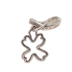 Chanel Clover Motif Silver Metal Ring
