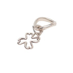 Chanel Clover Motif Silver Metal Ring