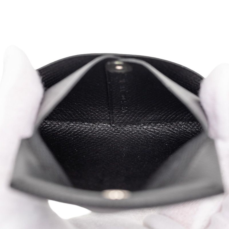 Hermes Bastia Coin Purse Black Veau Epsom