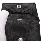 Hermes Bastia Coin Purse Black Veau Epsom