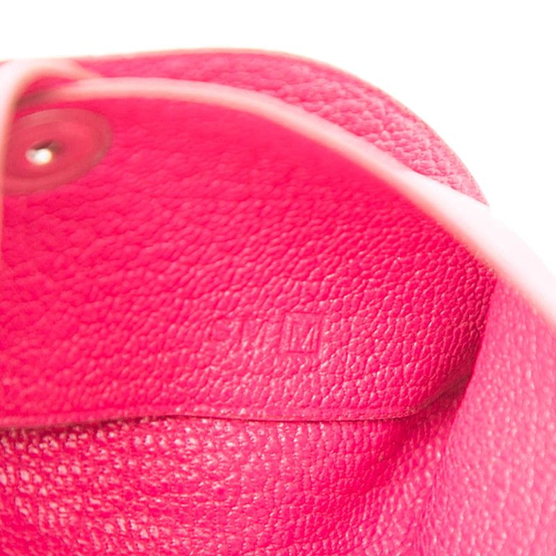 Hermes Calvi Card Case Pink Chevre