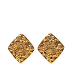 Chanel CC Logo Diamond Gold Plated Ring