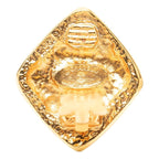 Chanel CC Logo Diamond Gold Plated Ring