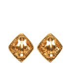 Chanel CC Logo Diamond Gold Plated Ring