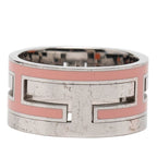Hermes Moubouche Ring 52 Silver Pink