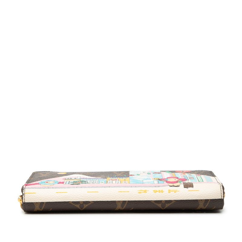 Louis Vuitton Monogram Zippy Wallet Vivienne Zip Around Brown Multicolor