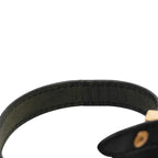 Louis Vuitton Bracelet Black Leather