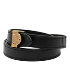 Louis Vuitton Bracelet Black Leather