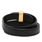 Louis Vuitton Bracelet Black Leather
