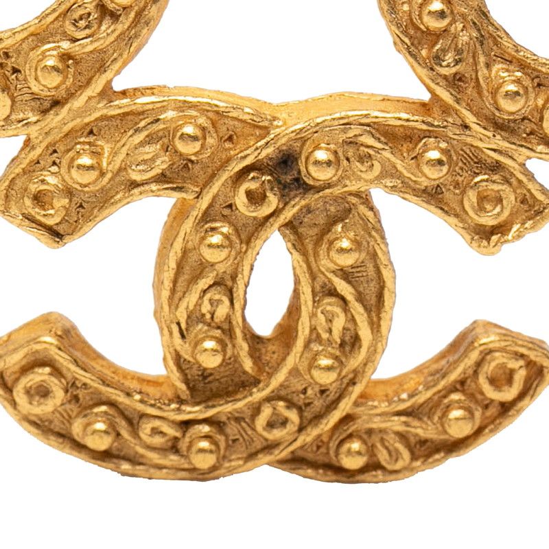 Chanel Triple CC Logo Gold Plated Shoulder Bag