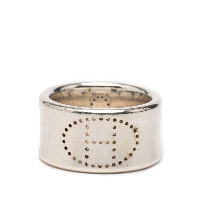 Hermes Eclipse Ribbon Ring 51 Silver