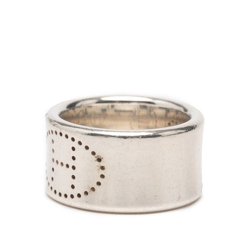 Hermes Eclipse Ribbon Ring 51 Silver