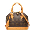 Louis Vuitton Monogram Alma BB Shoulder Bag 2-Way Brown