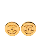 Chanel CC Logo Gold Plated Ring