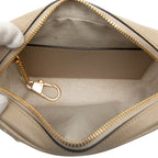 Gucci Ophidia GG Supreme Crossbody Mini Shoulder Bag Beige Leather